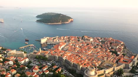 antena, imágenes de drones de dubrovnik, croacia
