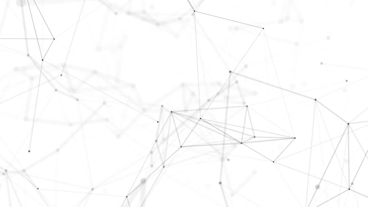 Plexus fantasy abstract technology. Abstract geometric background with moving lines, dots and triangles. Science. Medicine and technology. Loop animations