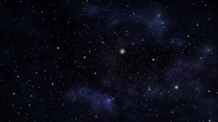 dark star-studded sky, outer space