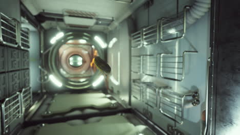 marinated pickled cucumber floating in internation space station