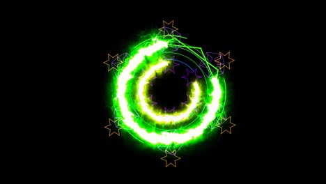 poder verde energía arma mágica color azul poderoso alrededor