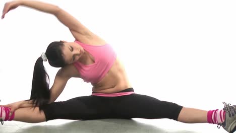 woman working out in gym