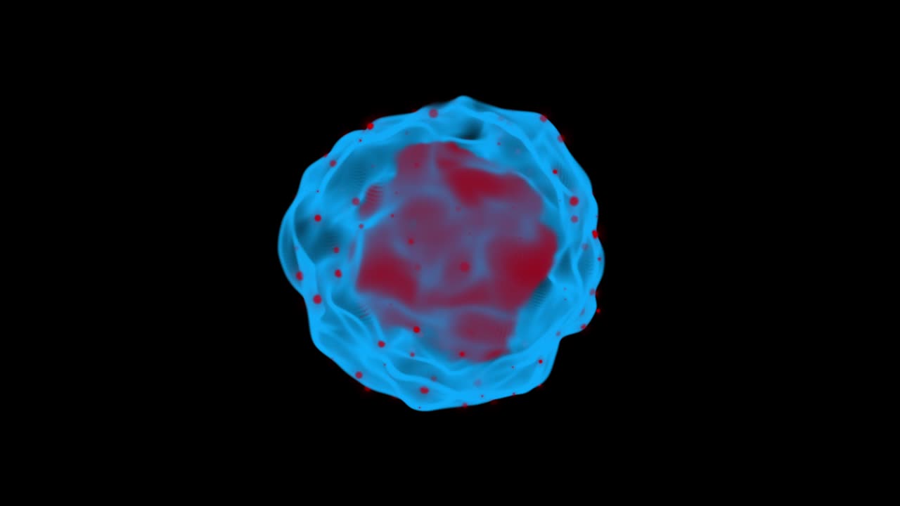 visualización digital del coronavirus (covid-19). tecnología de hologramas médicos en pantalla digital. simulador gráfico de movimiento digital del virus.