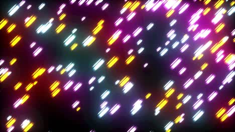 flujo de luz de neón rápido con efecto impresionante. concepto de animación de líneas de lluvia de datos digitales para big data, internet de las cosas iot ai, tecnología de red de computación en nube. bucle sin costuras 4k