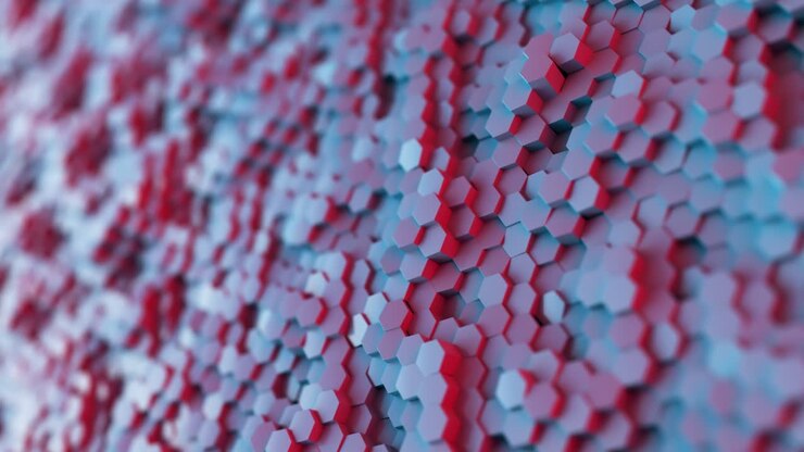 Modello geometrico esagonale astratto