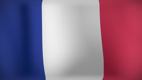 animación de la bandera de francia ondeando