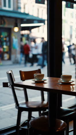 coffee shop with street view