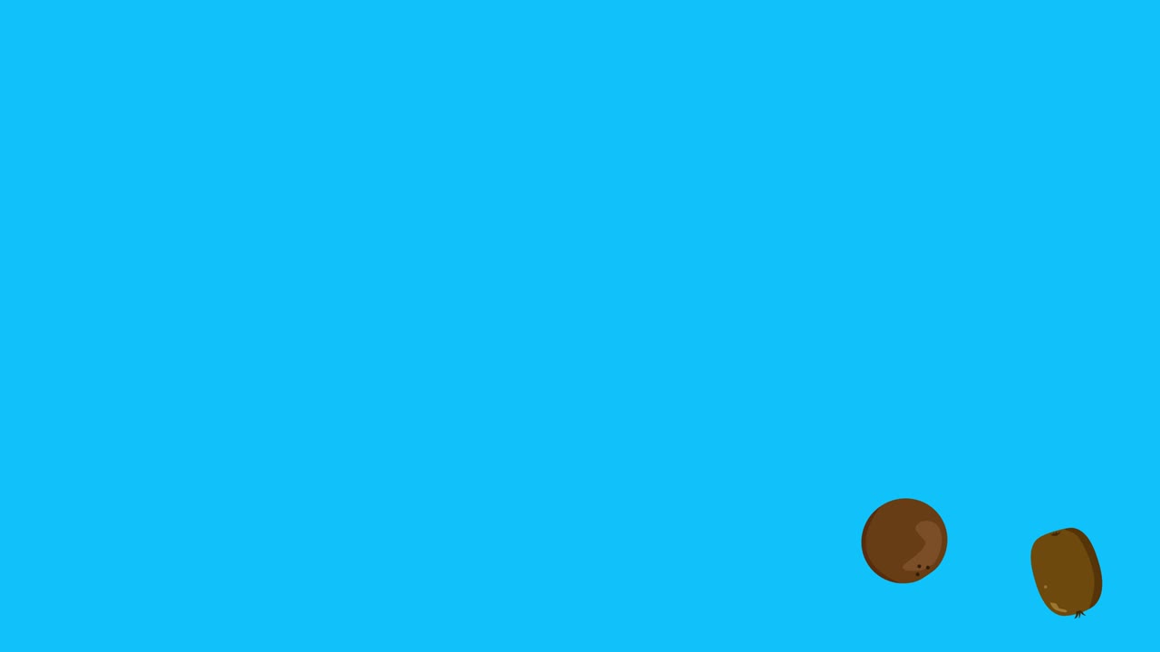grupo de animación de frutas, pantalla azul, fondo extraíble, tecla de croma, diseño plano de dibujos animados