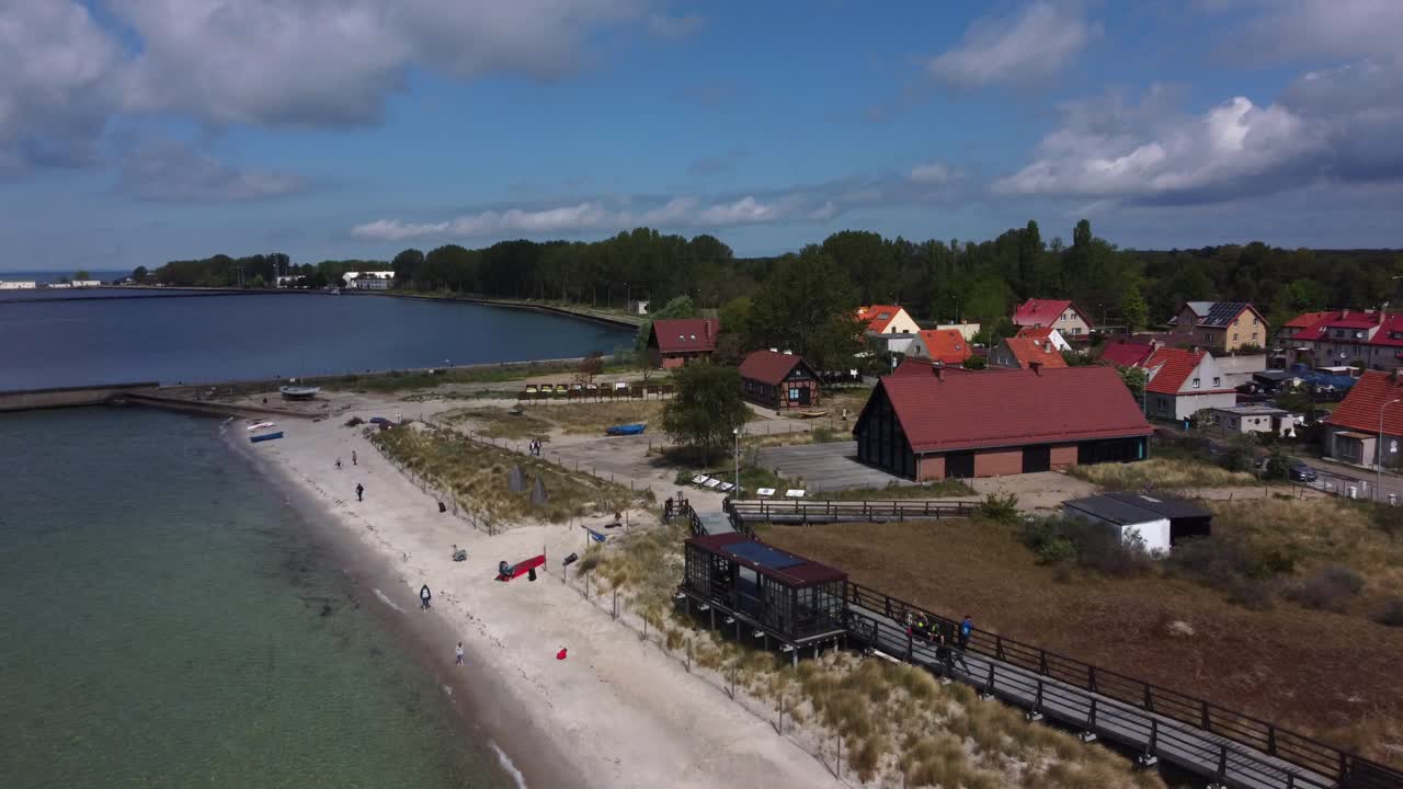 Summer beach on peninsula Hel in Baltic Sea, Poland, Europe