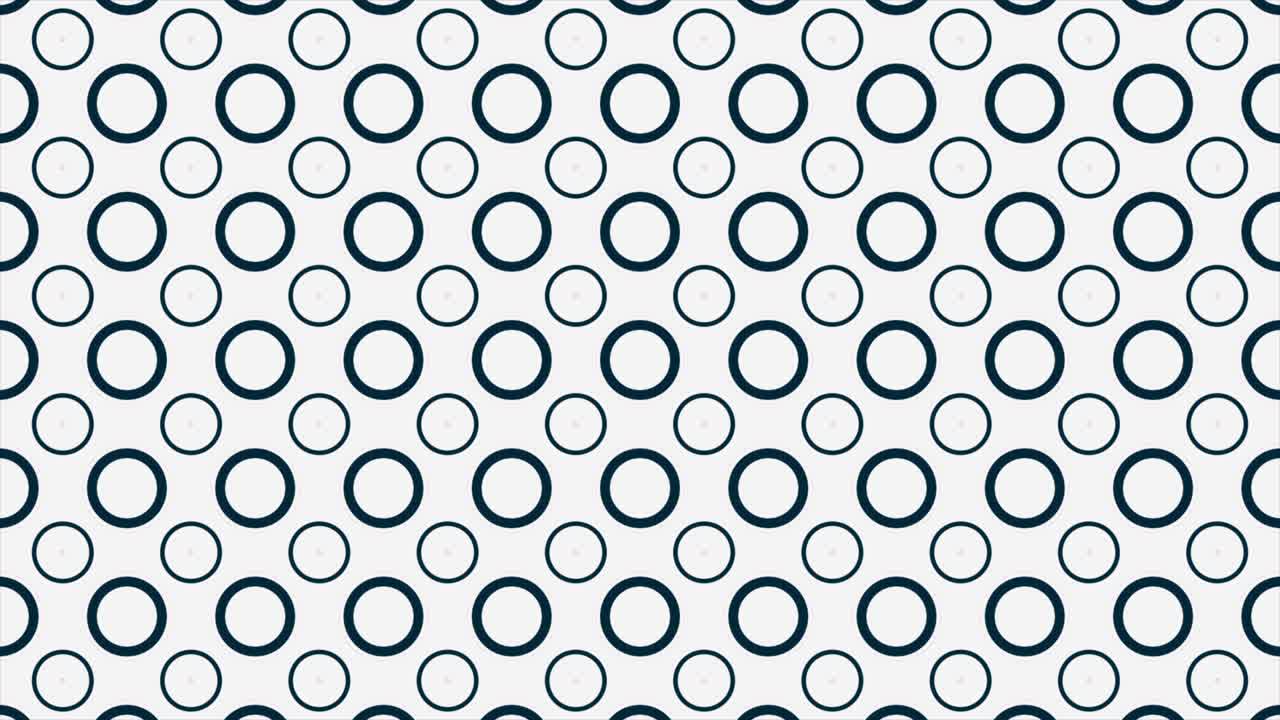 Seamless Looping Pattern of Red and Black Circles