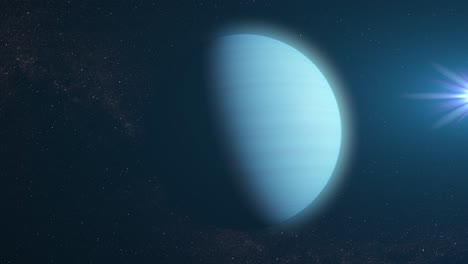 neptune in space