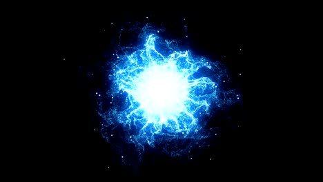 rendering 3d, explosión cósmica abstracta onda de choque energía azul sobre fondo negro, efecto de textura