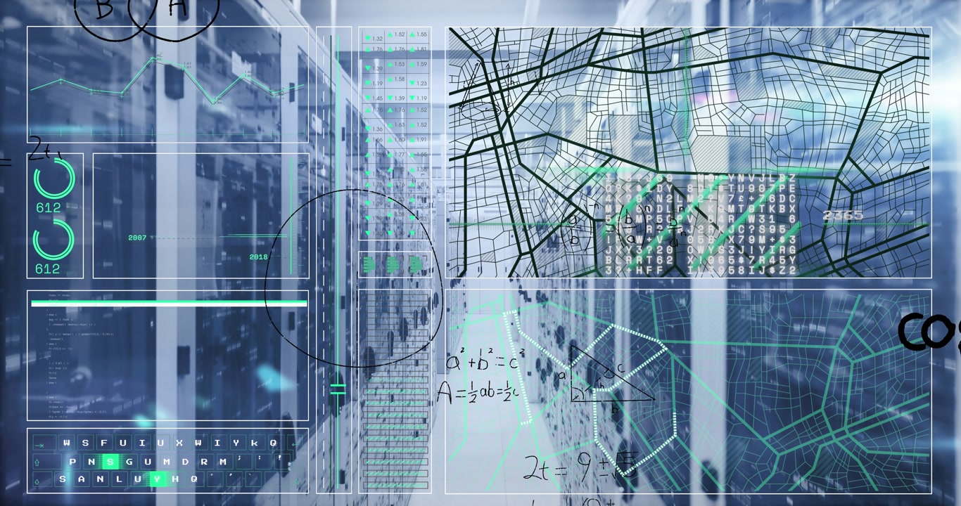 Digital Data Analysis and Complex Calculations in a Server Room