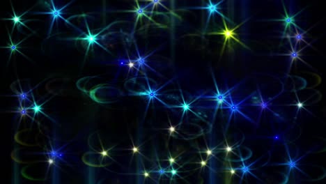 el parpadeo de la luz ilumina el destello