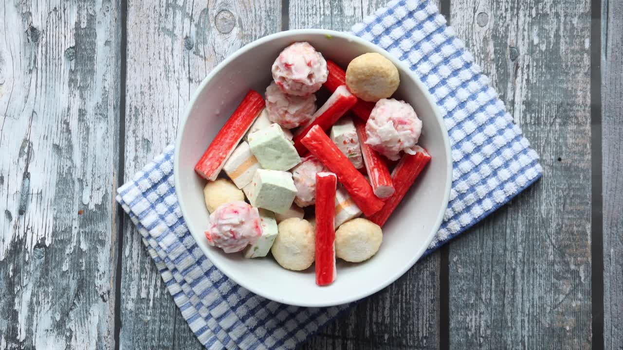 아시아 수프 재료의 그