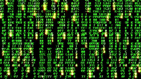 the abstract matrix code is moved in the virtual space. loopable
