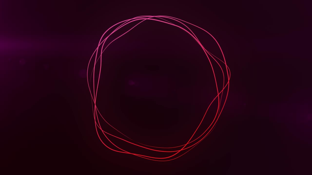 ultra hd 4k 추상 3d 렌더링 네온 원, 노란색, 오렌지색, 빨간색 네온 원 추상 미래의 하이테크 모션 배경, 비디오 3d 애니메이션