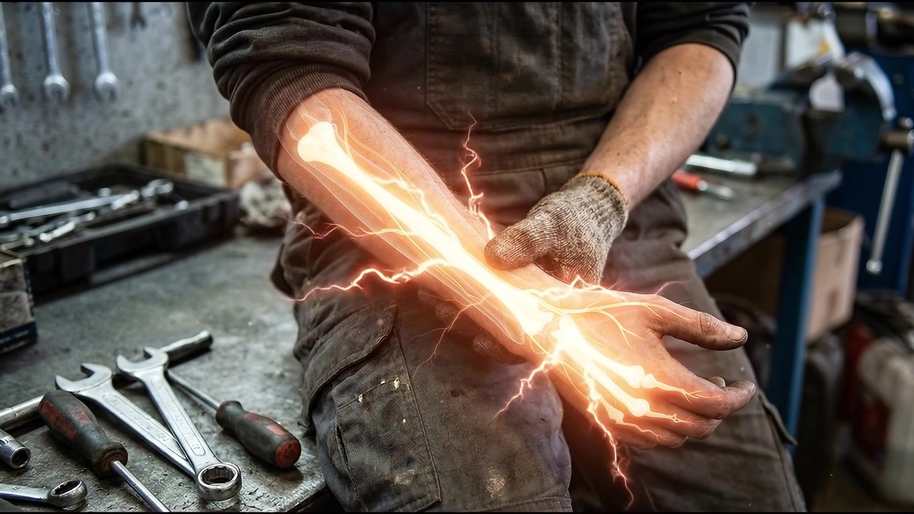 Lavoratore manuale con intenso dolore al polso e infiammazione nervosa evidenziata