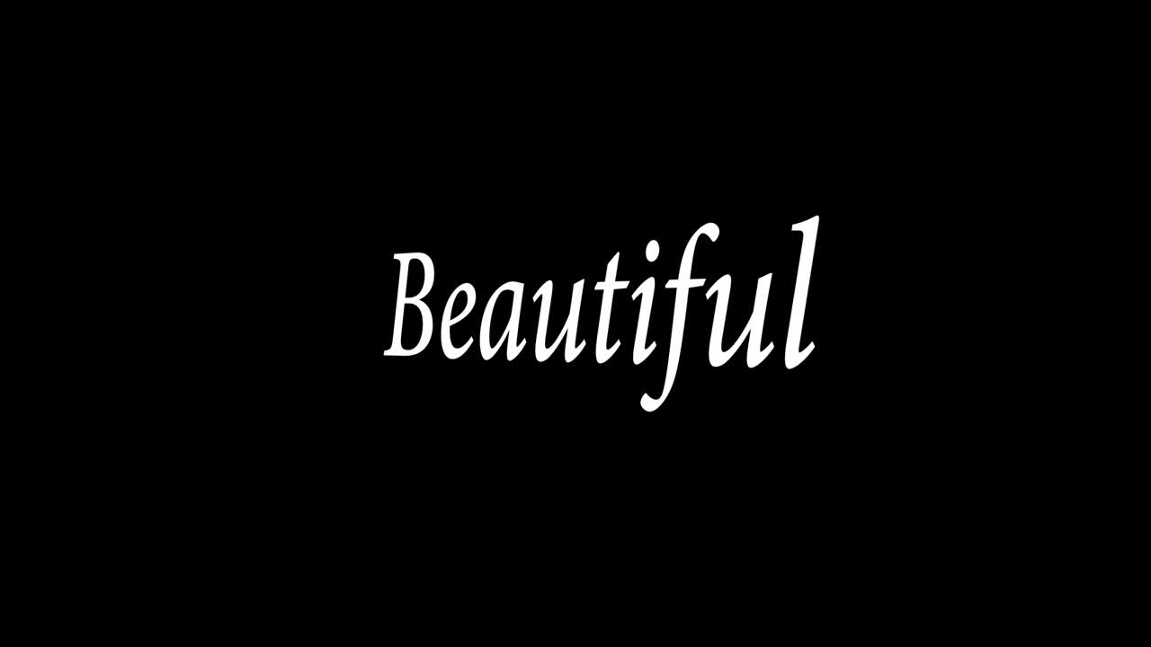 hermoso texto animación mensaje gráficos de movimiento