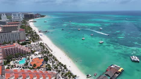 Palm-Beach-At-Oranjestad-In-Caribbean-Netherlands-Aruba