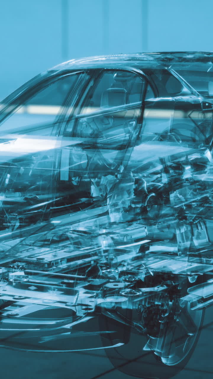 Transparent car design showcases inner mechanics beautifully