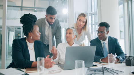 Laptop,-teamwork-and-business-people-in-meeting