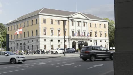 european government building in a city