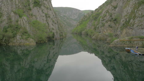 aerial view of matka canyon