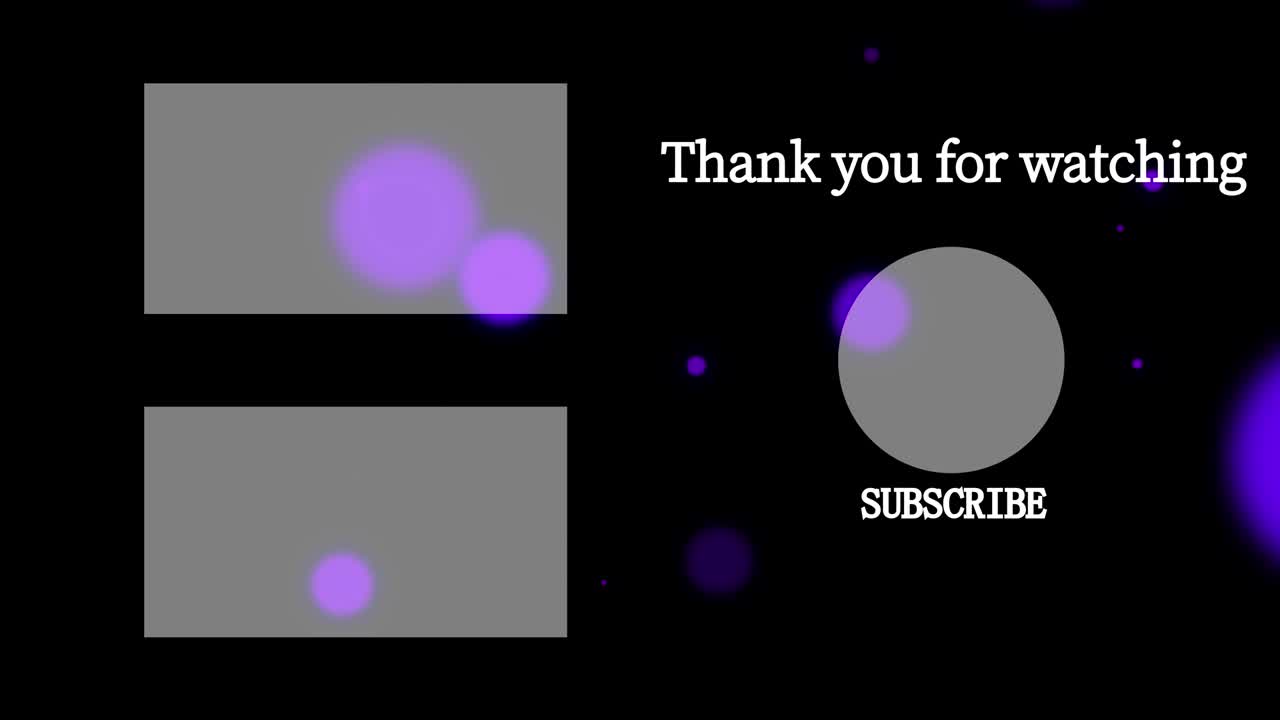 객체 조명 엔드 카드 엔딩 스크린 모션 그래픽