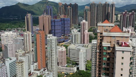 high rise apartment buildings in yuen long, new territories, hong kong