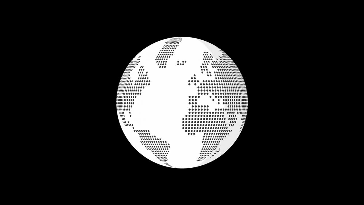 un bucle sin fisuras de renderización 3d del planeta tierra desde el espacio. el clip contiene espacio, tierra, globo.