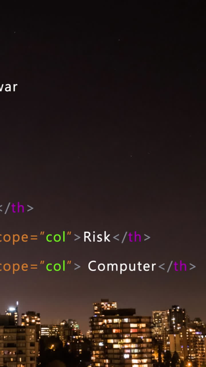 animación del procesamiento de datos sobre el paisaje urbano