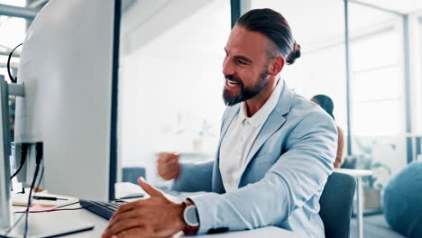 Success,-happy-and-businessman-on-computer