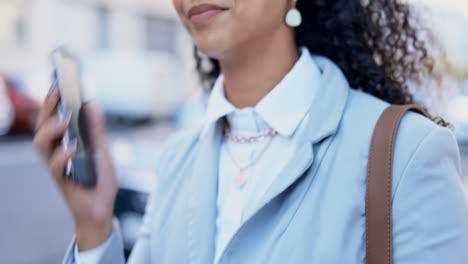 phone call, happy and windy with a business woman