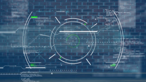 animation of scope scanning over data processing