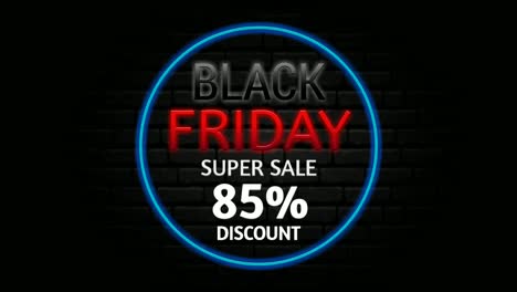 Black-Friday-super-sale-85%-off-discount-animation-motion-graphics-banner-sign-for-promo-video