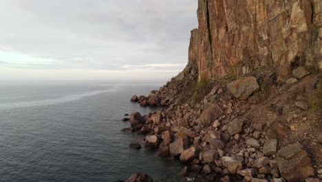 aerial footage of palisade head at lake superior minnesota