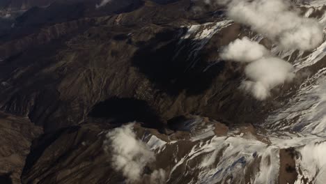 Aerial-view-from-airplane-of-snow-covered-Iran-mountain-landscape-in-middle-east