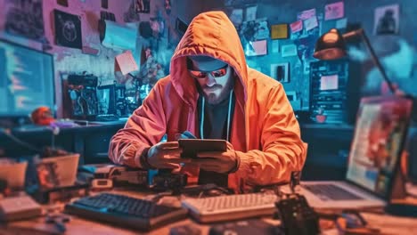 Hacker en el trabajo