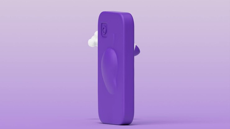Mockup 3D di app mobile finanziaria