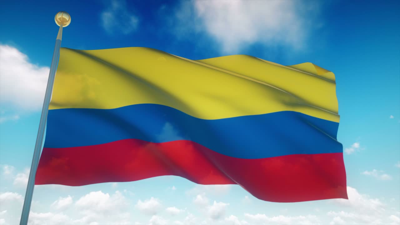 4k コロンビアの旗