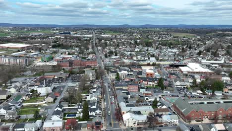 small historic town in usa during sunny day