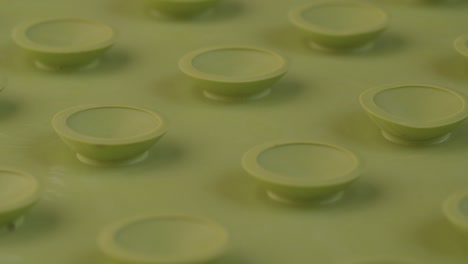 green rubber surface of massager