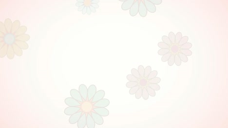 spring time and blooming. abstract floral background with abstract flowers. looped animated illustration