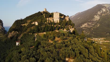 aerial view of arco castle