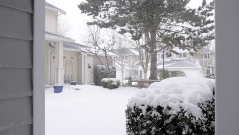 Schneegestöber-In-Residental-Renton-Washington