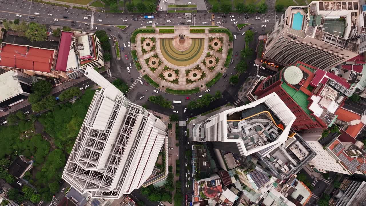 사이공 시내의 피크 아워 교통