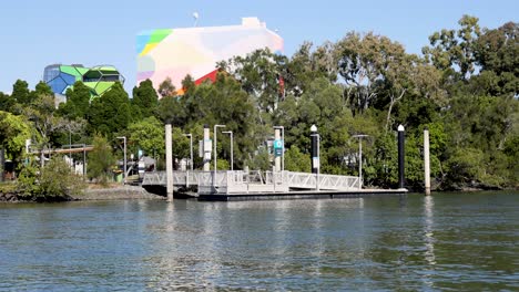 boat approaching and docking at canal pier