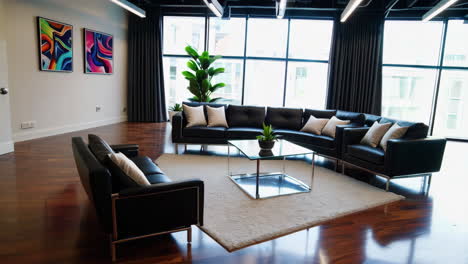 modern office lounge and waiting area