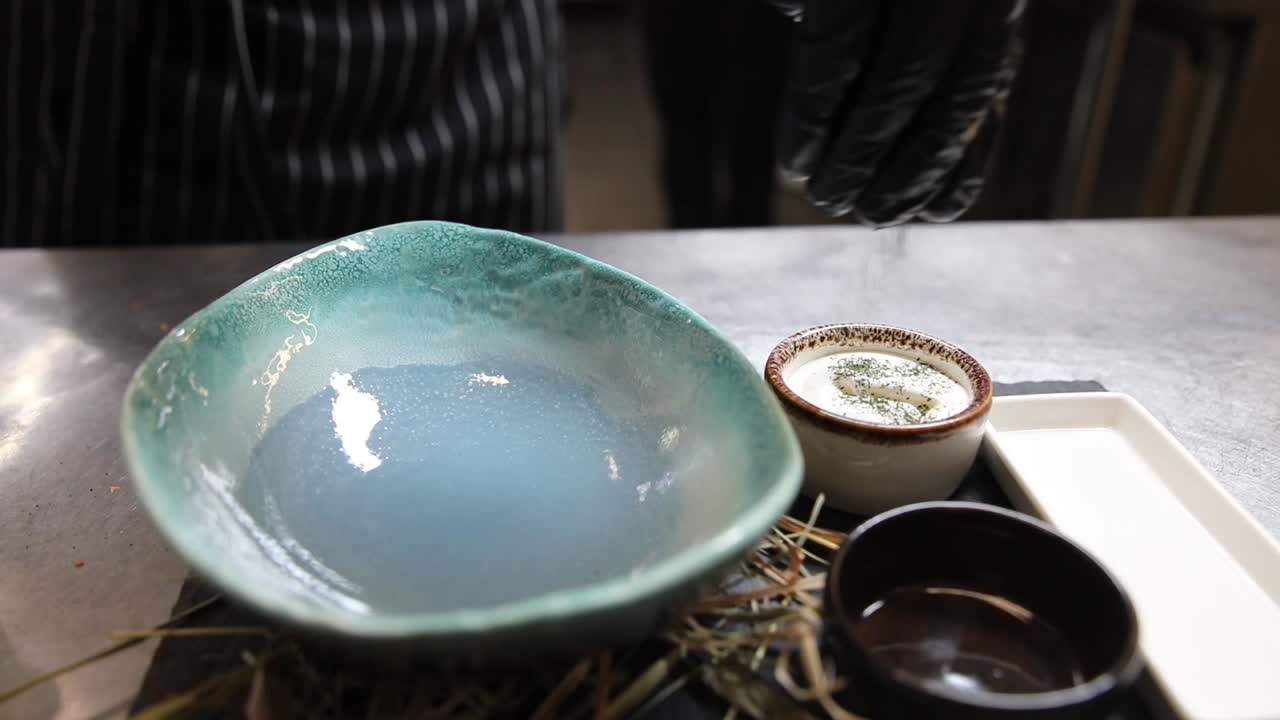 Chef Preparing a Modern Dish